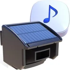 Solar Motion Sensor Alarm 1/4 Mile Outdoor Wireless