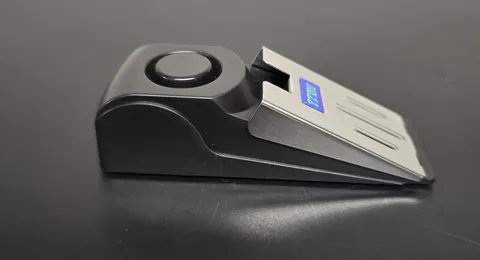 Wireless Door Stop Blocking Alarm.  Vibration Triggered. Alert Security System