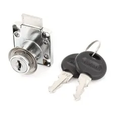 Home Office 16 x20mm Cylinder Drawer Cabinet Safety Lock Silver Tone