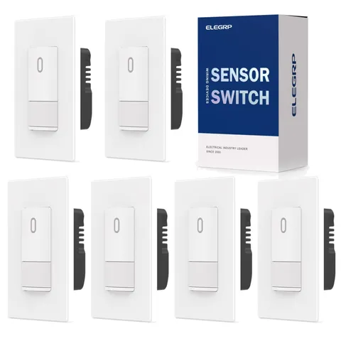 Occupancy Sensor Wall Switch, PIR Infrared, No Neutral Wire
