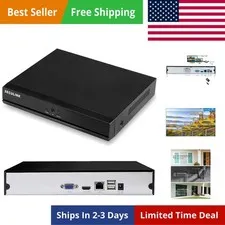 16-Channel 4K NVR 1080p/3MP/4MP/5MP/8MP Ultra HD Network Video Recorder Cloud...