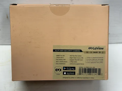 LaView R3 Pan Tilt WIFI Security Camera Indoor Home Security *NEW Open Box*