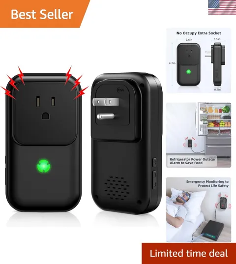 Wall-Mount Power Failure Alarm with Rechargeable Battery - Secure Your Appliance