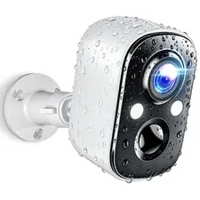 Security Cameras Wireless Outdoor, 2K Battery Powered WiFi Cameras for Home S...