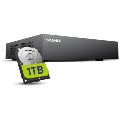 1080P Wired Home Surveillance System with 1TB Storage & Human Detection Features