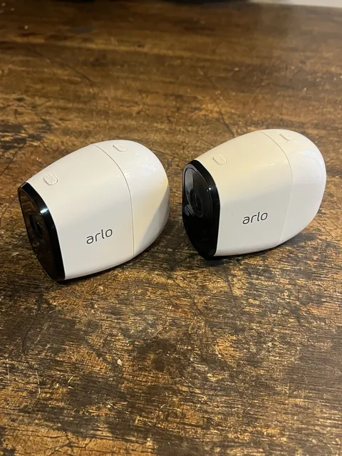 X2 Netgear Arlo Pro 1080p HD Security Camera White VMC4030 w/ Battery