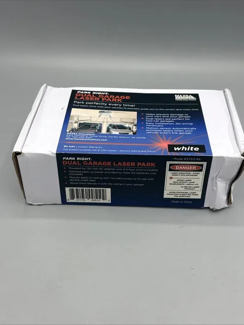 Maxsa 37313-RS Park Right Dual Laser Parking Guide Garage Open Box