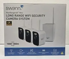 Swann MaxRanger4K Mini 3-Camera Long-Range Wireless Security System