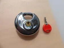 CUBE SMART STAINLESS STEEL ROUND DISC LOCK WITH KEY