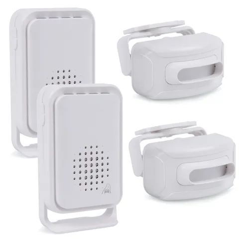 Wireless Infrared Home Security System PIR Indoor Motion Detector Alert 2 Packs