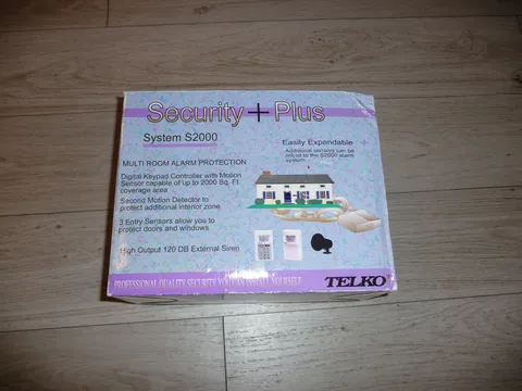 Vintage Telko Home Security + Plus System S2000 Multi Room Alarm Protection NEW