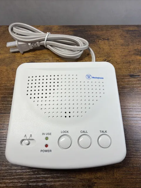 Westinghouse WHI-2C  Intercom 2 Channel WI-2C White Tested Working ( Open Box )