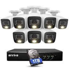 ANNKE 3K Lite Wired Security Camera System with AI Human/Vehicle Detection, H...
