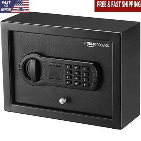 Slim Drawer Security Safe Electronic Keypad Emergency Key 2 Live Bolts Mountable