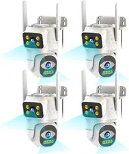 Cameras for Home Security with Dual Lens, 2.4G/5G Outdoor Security Camera, Wifi