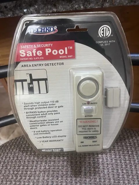 Vintage New Techko Home Security Pool/Door Alarm Safety Sentry Sealed