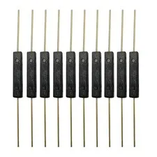 10pcs Plastic Reed Switch Reed Contact Normally Open (N/O) Magnetic Induction