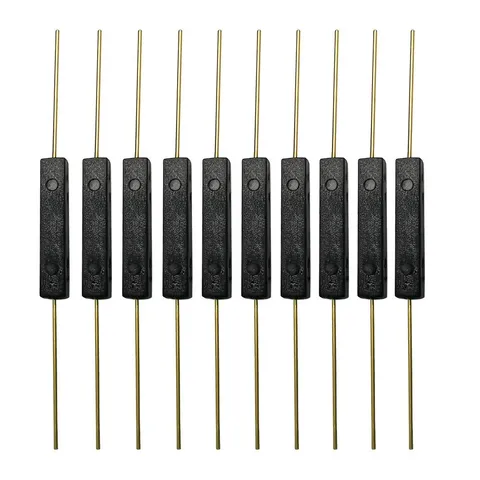10pcs Plastic Reed Switch Reed Contact Normally Open (N/O) Magnetic Induction