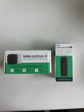 Blink Outdoor 4 Wireless Camera Security System &Blink Video Doorbell 2k+ BUNDLE