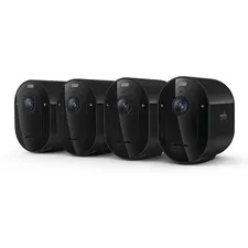 Arlo Pro Security Camera 2K HDR (6th Gen, 2025 Release) - 4 Cameras, Black