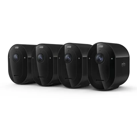 Arlo Pro Security Camera 2K HDR (6th Gen, 2025 Release) - 4 Cameras, Black