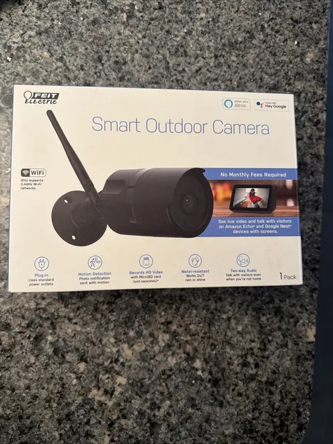 Feit CAM/WM/WiFi 1080p HD Outdoor WiFi Smart Home Security Camera, NEW(Sealed)