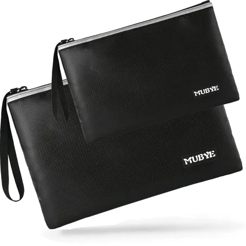 Fireproof Waterproof Money Document Bag, 2Pack