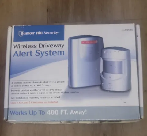 Bunker Hill Security 69590 Wireless Motion/PIR Driveway Alert System, White
