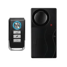Wireless Vibration Alarm with Remote Control Anti-Theft Alarm Door and Window Al