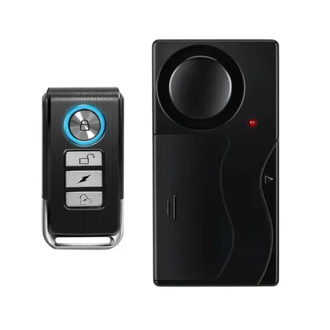 Wireless Vibration Alarm with Remote Control Anti-Theft Alarm Door and Window Al