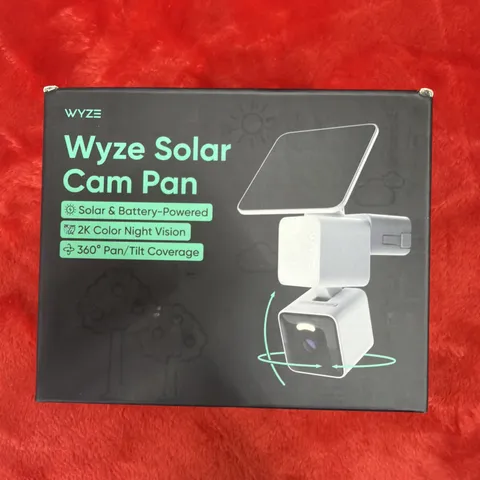 WYZE Solar Cam Pan (Flagship Model), AI Security Cameras Wireless White 