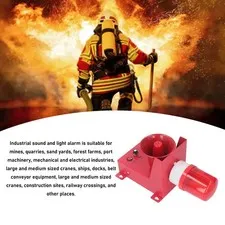 CN Plug 220V Industrial Siren Alarm Waterproof 130db Volume Adjustable High Powe