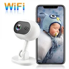1080P Wi Fi Indoor Monitoring Camera with Night Vision and Two Way Audio
