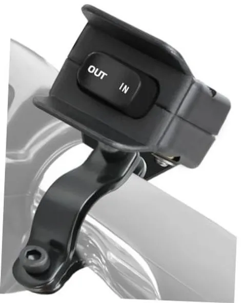 Belinous 12V ATV Winch Switch with Mounting Bracket, Handlebar Winch Black