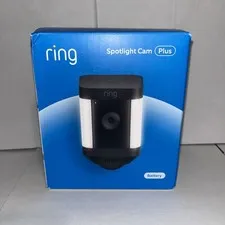 Ring Spotlight Cam Plus, Battery - Black BRAND NEW FREE SHIPPING