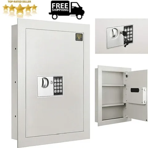 Digital Wall Mount Safe Flat Electronic Anti-Theft Touchpad Home Office Security