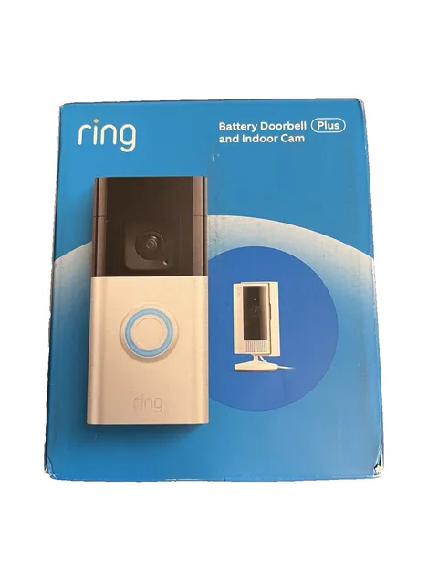 RING Essential Security Kit with Battery Doorbell Plus & Indoor Cam (2nd Gen)