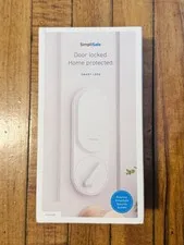 SimpliSafe White Smart Lock Never Used In Original Box All Parts Included