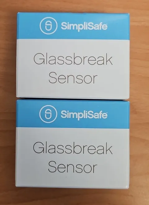 2-PACK! NEW SimpliSafe Glassbreak Sensors White