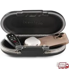 Portable Combination Safe Travel & Personal Use Protects Phones Cash Documents