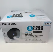 Open Box, Night Owl Security System, 1TB 8 Channel DVR, 8 Wired 1080p HD Cameras