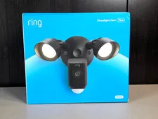 Ring Floodlight Cam Plus Wired -Black, Hardwired, 2.4GHz WiFi, New & Sealed
