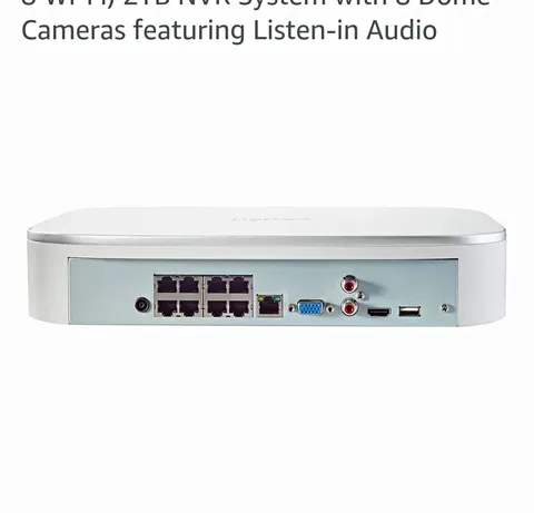 Lorex Fusion 4K 16-Channel 2TB NVR System w/ 6 Dome Cams, Wi‑Fi Audio