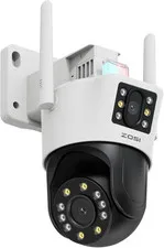 ZOSI C298 4MP Dual-Lens(2Mp+2Mp) Wired Wifi PT Plug-In Security Camera Outdoor,