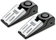 Door Stop Alarm W/ 120DB Siren Door Stop Home & Travel Black Pack of 2)