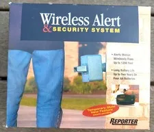 Reporter Wireless Alert & Security System Motion Sensor Alarm 1200 Ft Works