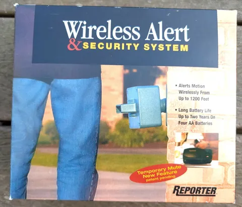 Reporter Wireless Alert & Security System Motion Sensor Alarm 1200 Ft Works