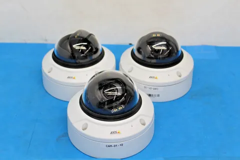 QTY-3 AXIS Q3515 LVE 9MM Network Camera IP Security Dome Surveillance AS-IS T9D2