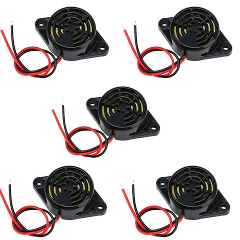 5PCS SFM-27 DC 3-24V Alarm Siren Electronic Piezo Active Buzzer, 95dB High De...