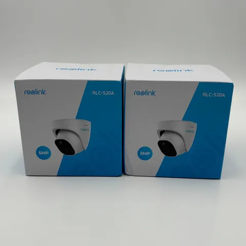 REOLINK RLC-520A 5MP PoE Outdoor Security Camera Smart Human Detection Lot of 2
